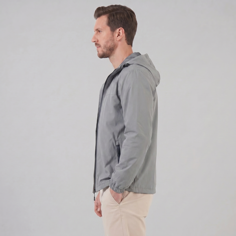 Men's Hooded Windbreaker Jacket
