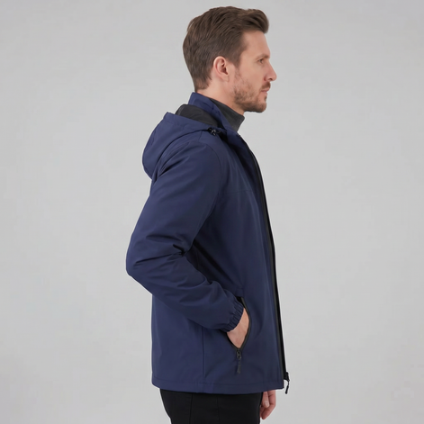 Men's Hooded Windbreaker Jacket