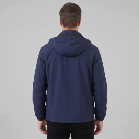 Men's Hooded Windbreaker Jacket