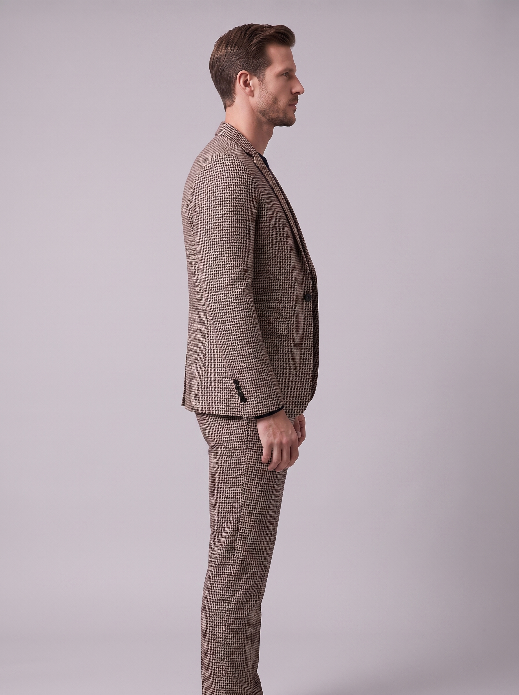 Men's Houndstooth Tailored Suit