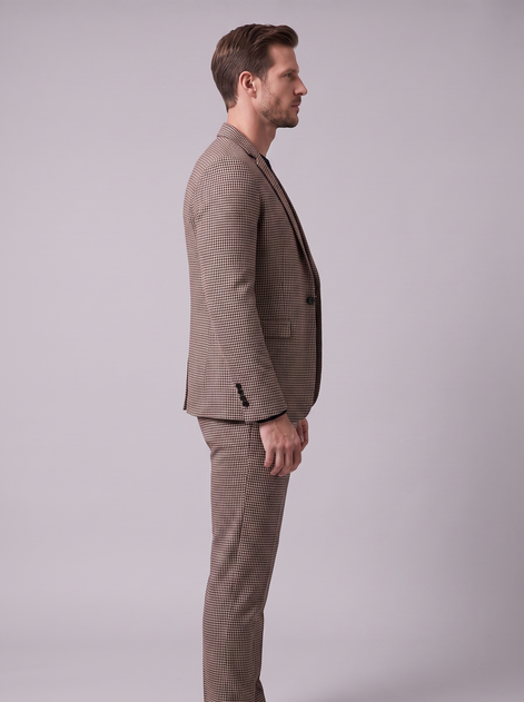 Men's Houndstooth Tailored Suit