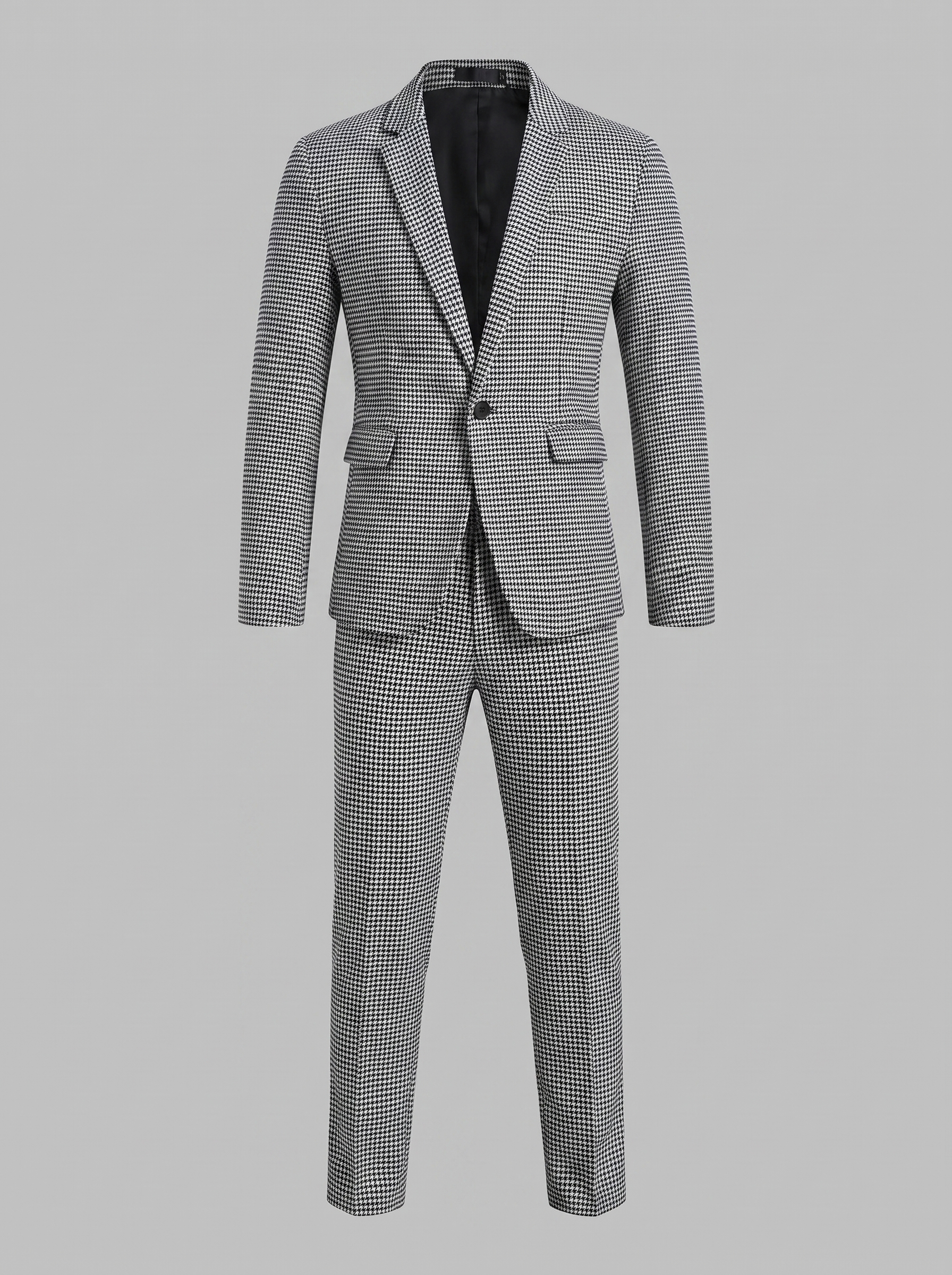 Men's Houndstooth Tailored Suit