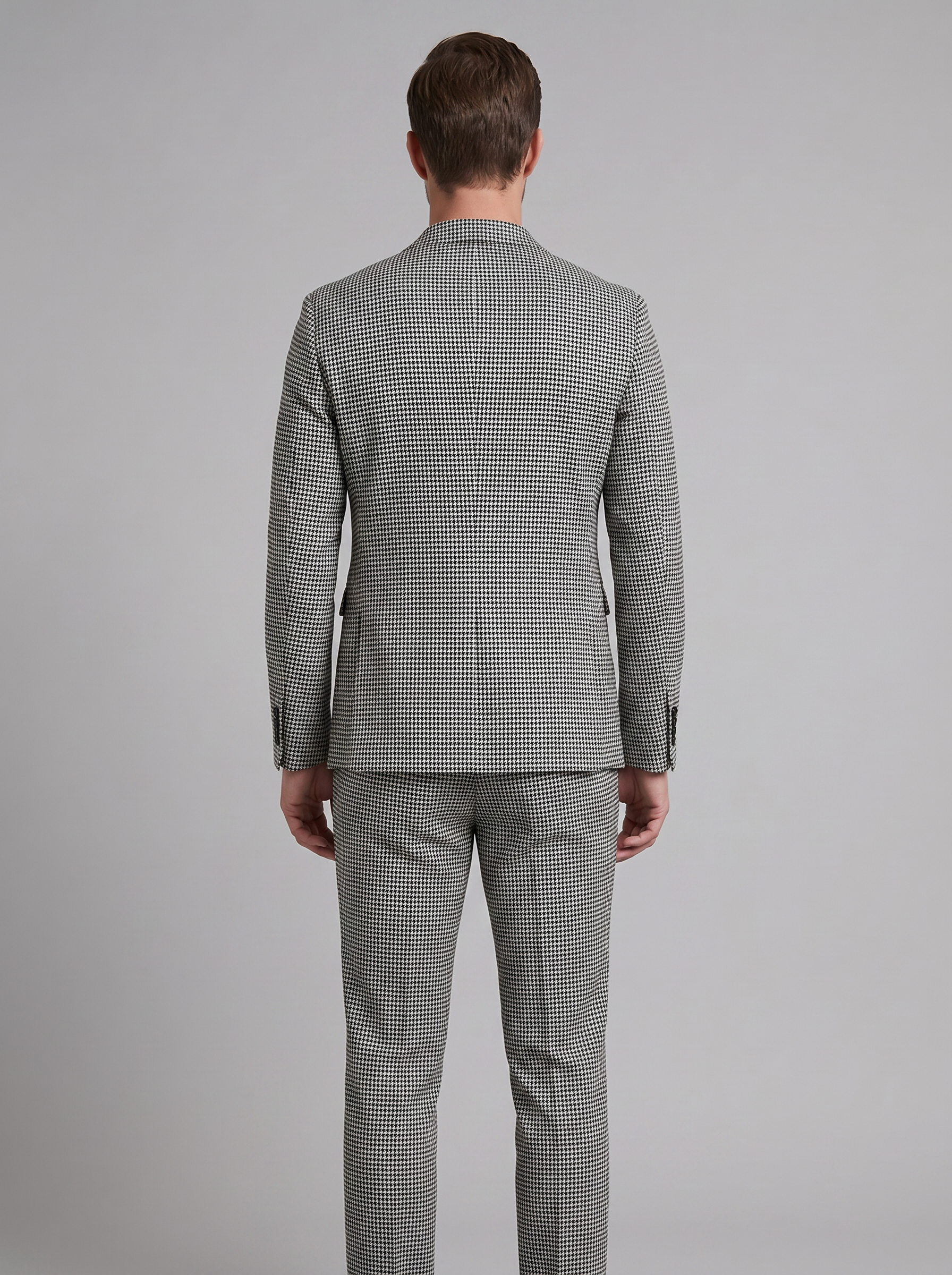 Men's Houndstooth Tailored Suit