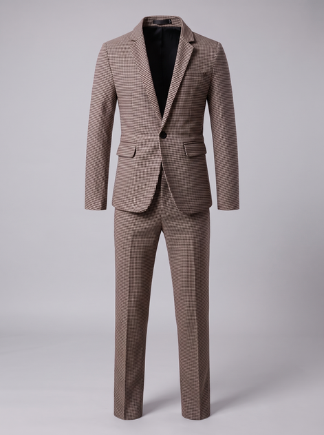 Men's Houndstooth Tailored Suit