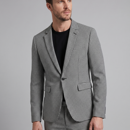 Men's Houndstooth Tailored Suit