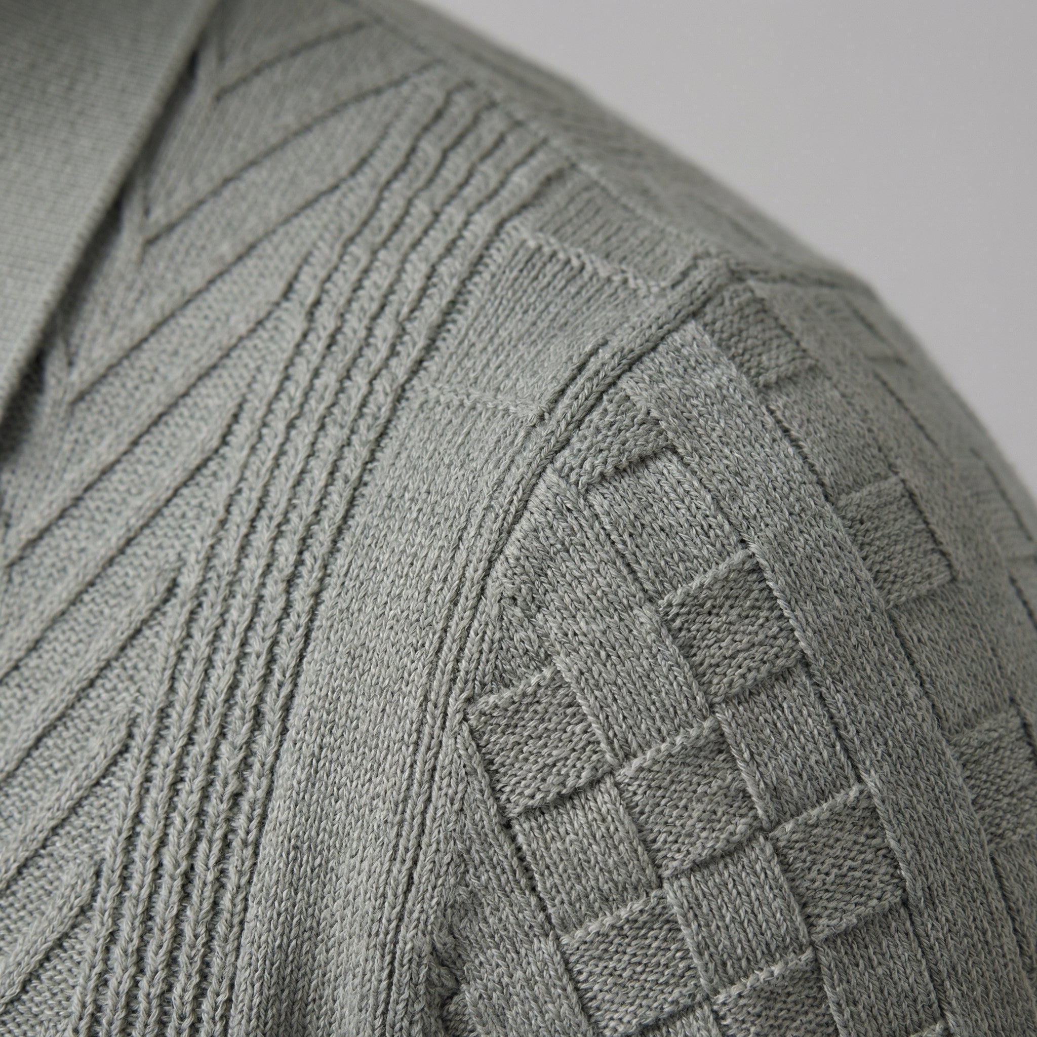 Men's Jacquard Polo Shirt - Slim Tailored Fit