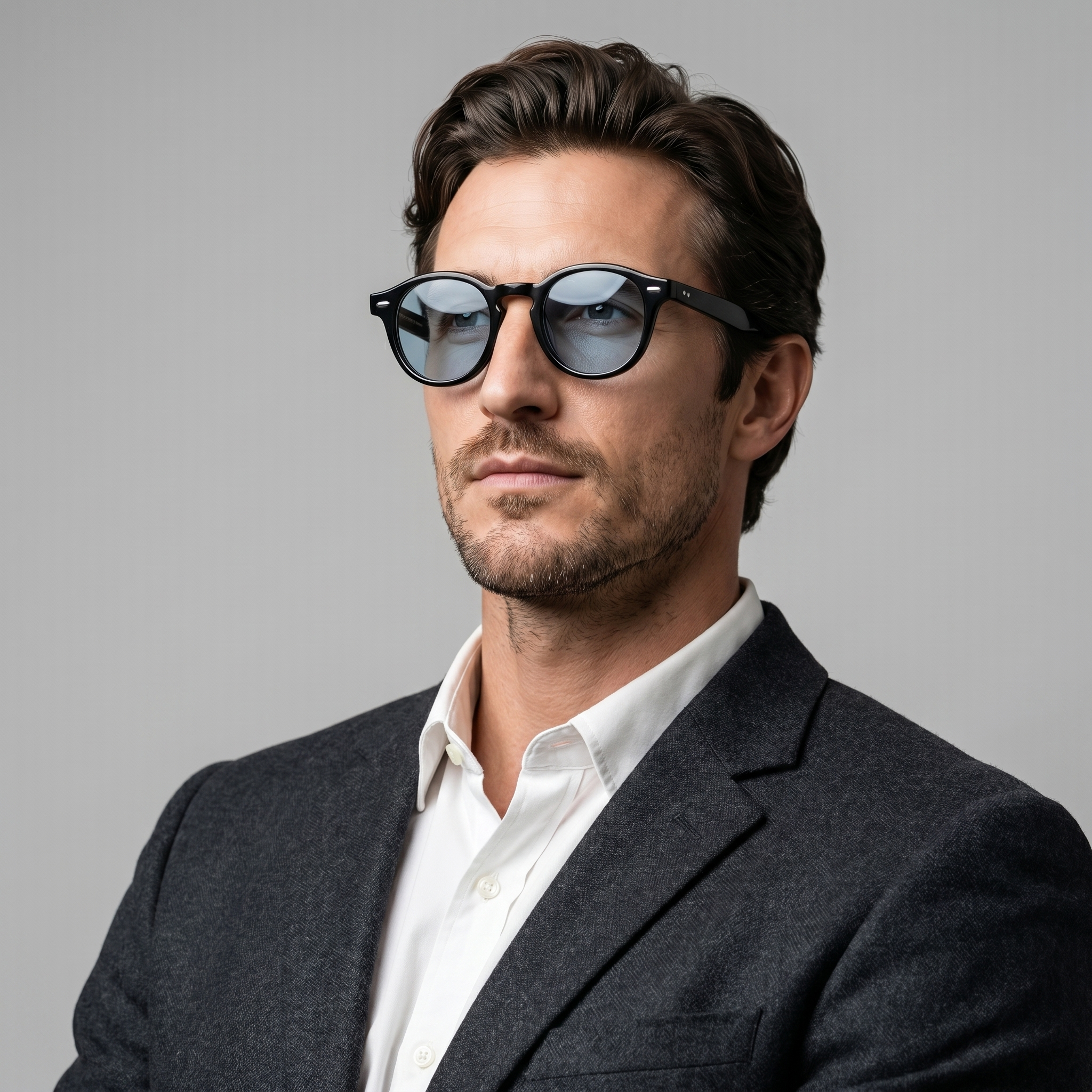 Men's Jet Black Sunglasses