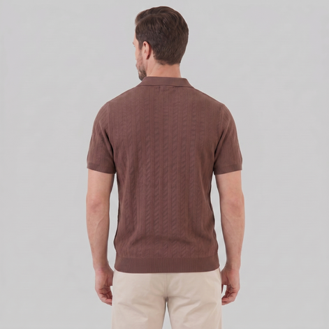 Men's Knit Button Shirt