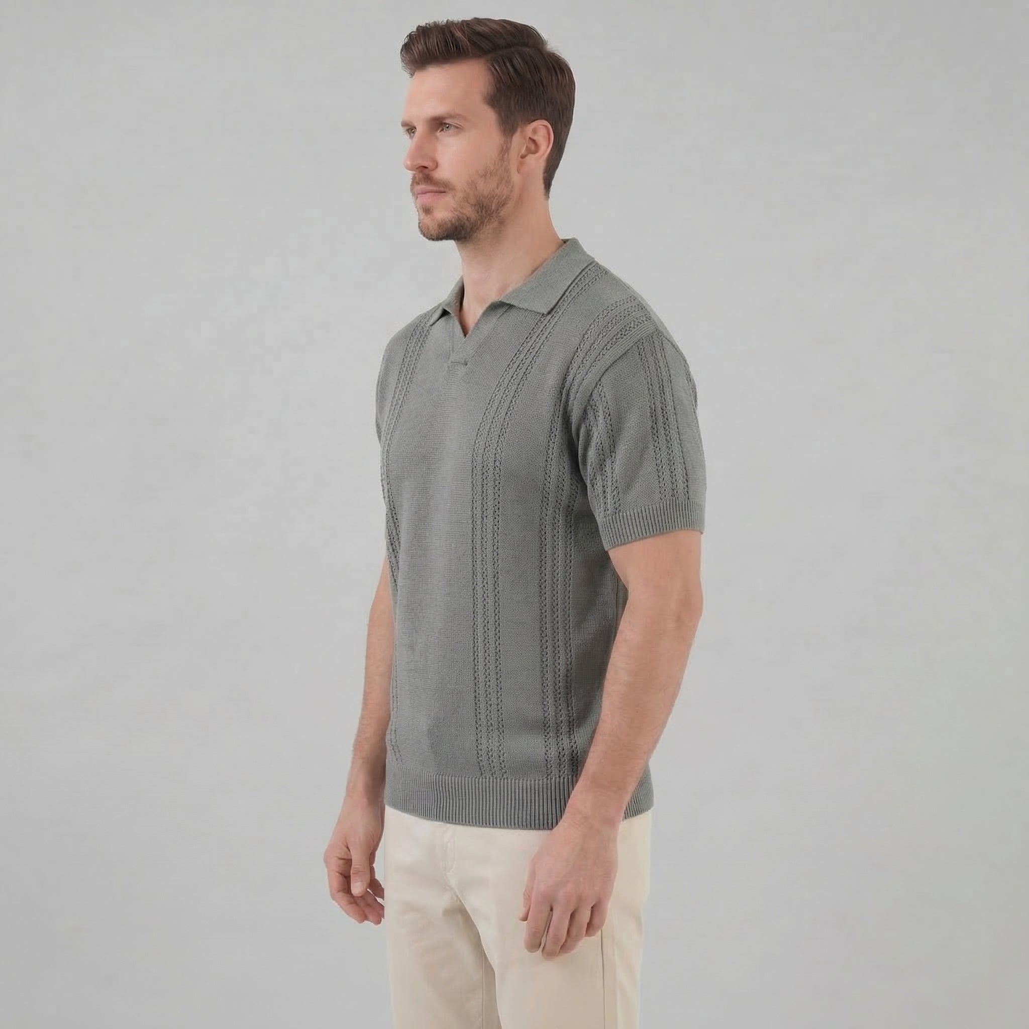 Men's Knit Polo Shirt