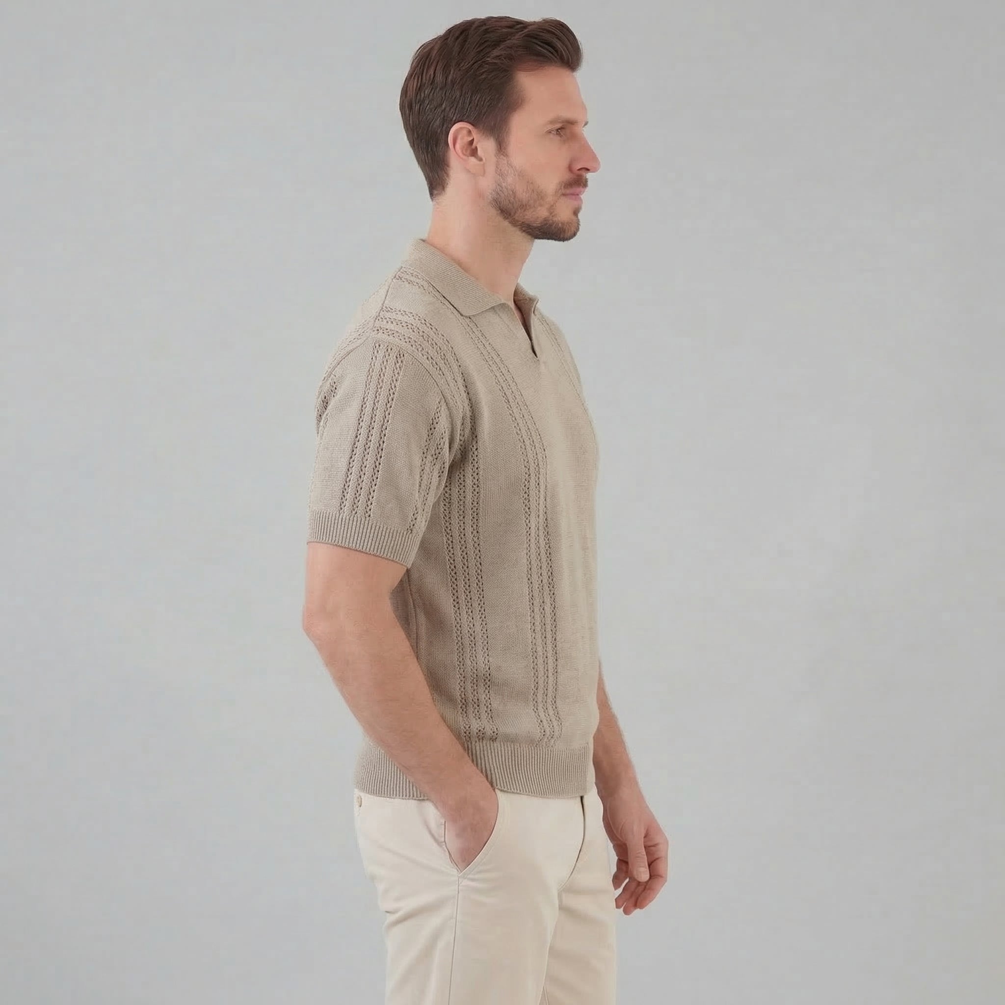 Men's Knit Polo Shirt