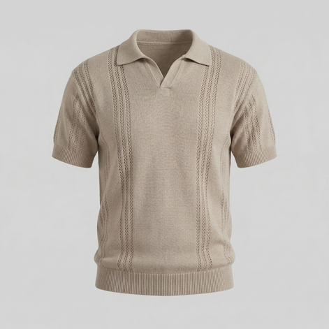 Men's Knit Polo Shirt