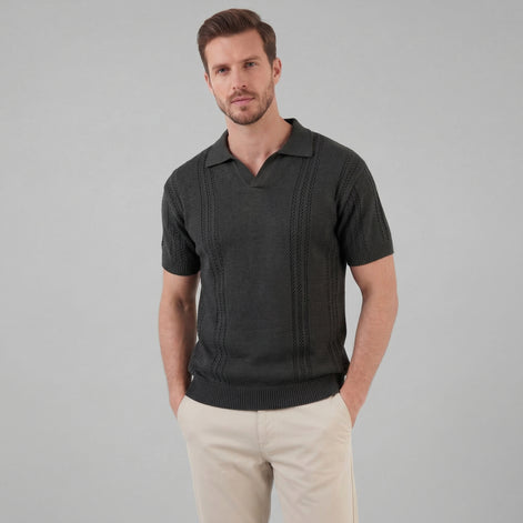 Men's Knit Polo Shirt