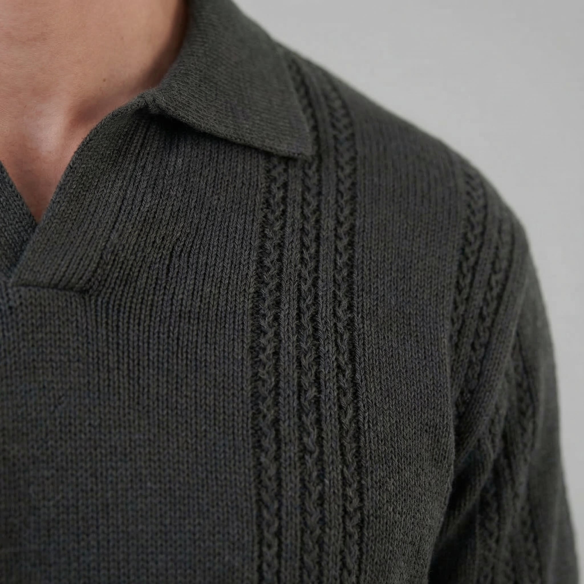 Men's Knit Polo Shirt