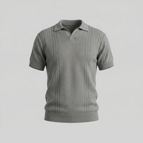 Men's Knit Polo Shirt