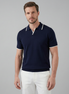 Men’s Knit Polo Shirt with White Trim