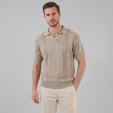 Men's Knit Polo Shirt