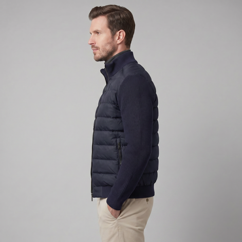 Men's Knit Sleeve Down Jacket