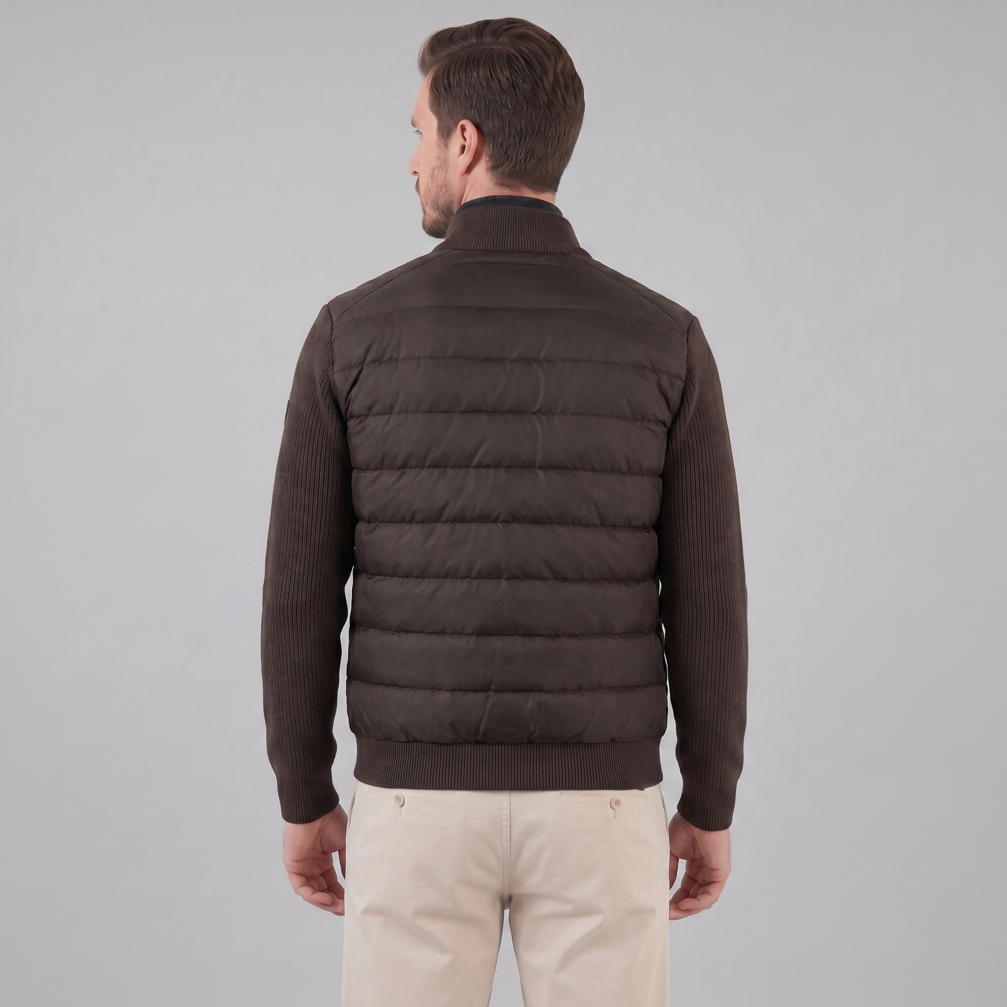 Men's Knit Sleeve Down Jacket