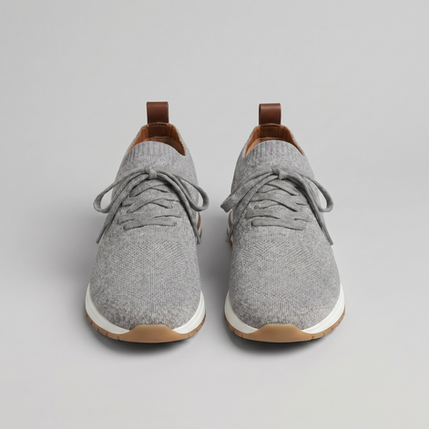 Men's Knit Sock Lace-Up Trainers