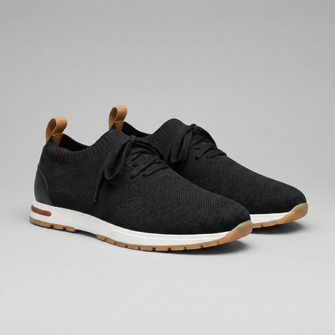 Men's Knit Sock Lace-Up Trainers