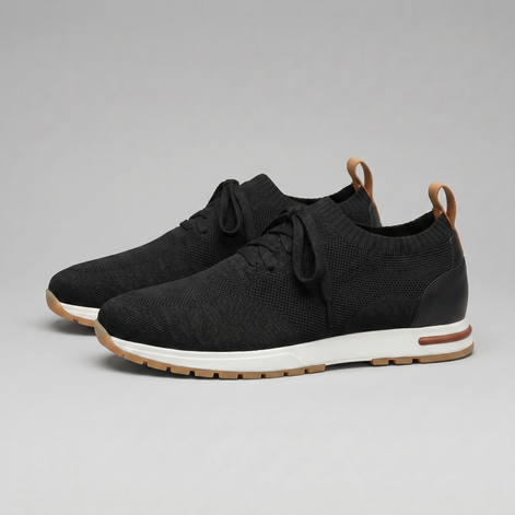 Men's Knit Sock Lace-Up Trainers