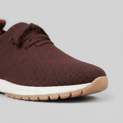 Men's Knit Sock Lace-Up Trainers