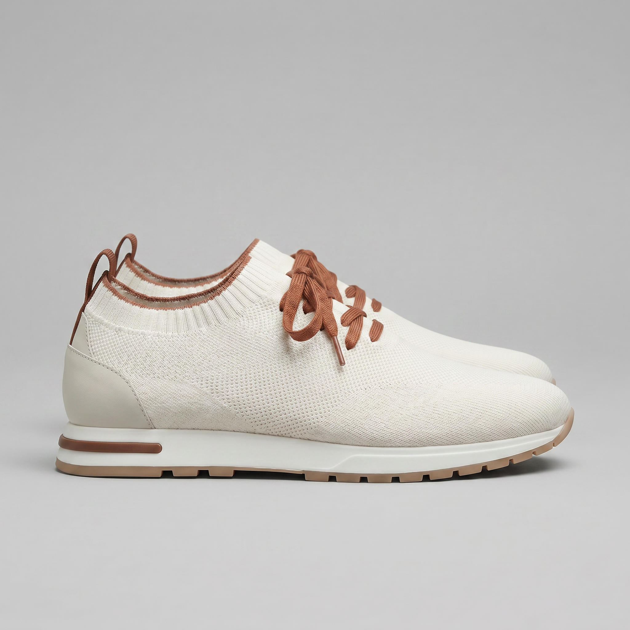 Men's Knit Sock Lace-Up Trainers