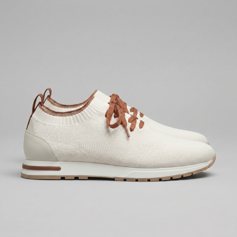 Men's Knit Sock Lace-Up Trainers