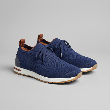 Men's Knit Sock Lace-Up Trainers