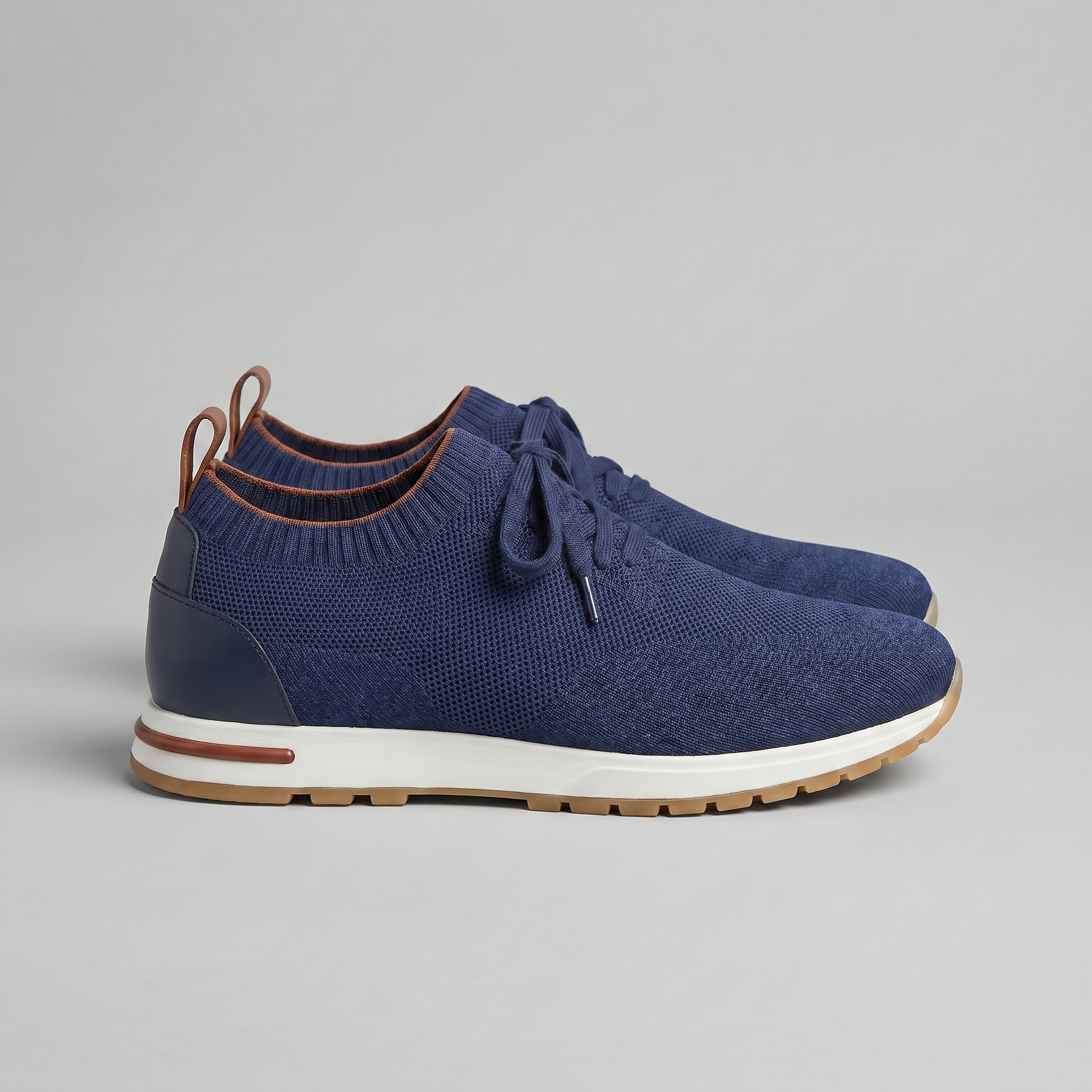 Men's Knit Sock Lace-Up Trainers