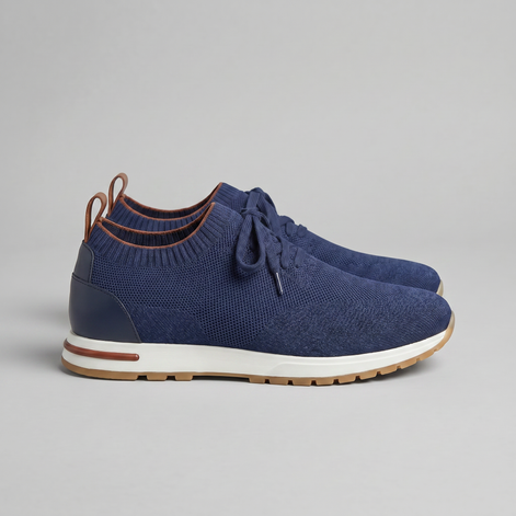 Men's Knit Sock Lace-Up Trainers