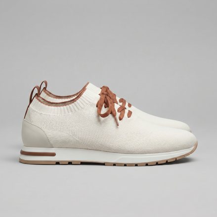 Men's Knit Sock Lace-Up Trainers