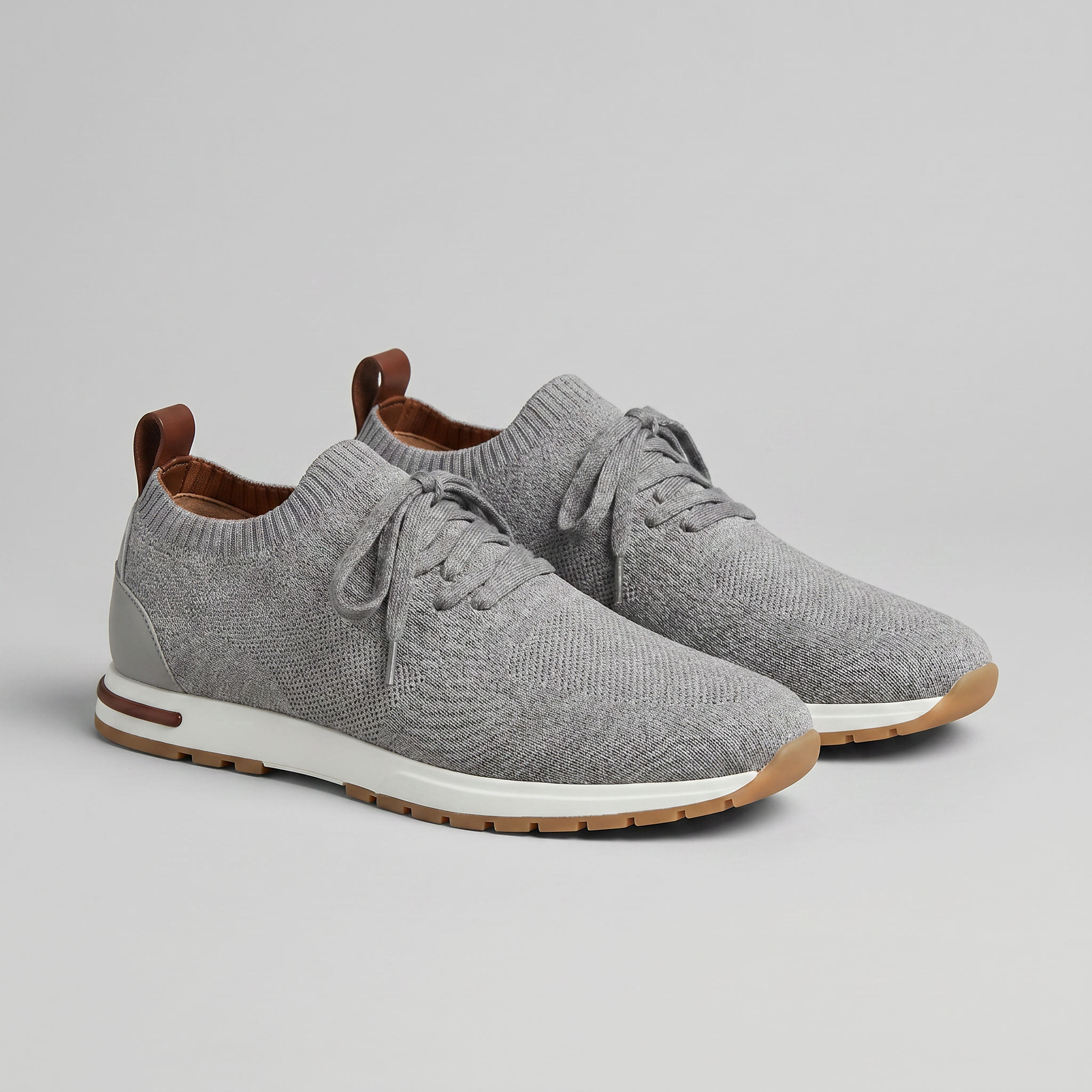Men's Knit Sock Lace-Up Trainers