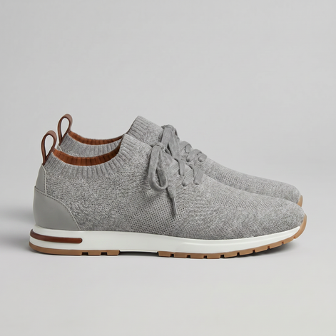 Men's Knit Sock Lace-Up Trainers