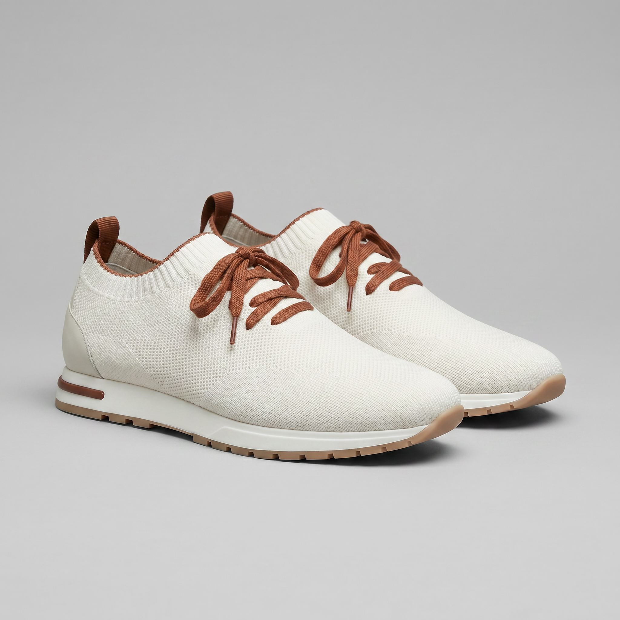 Men's Knit Sock Lace-Up Trainers