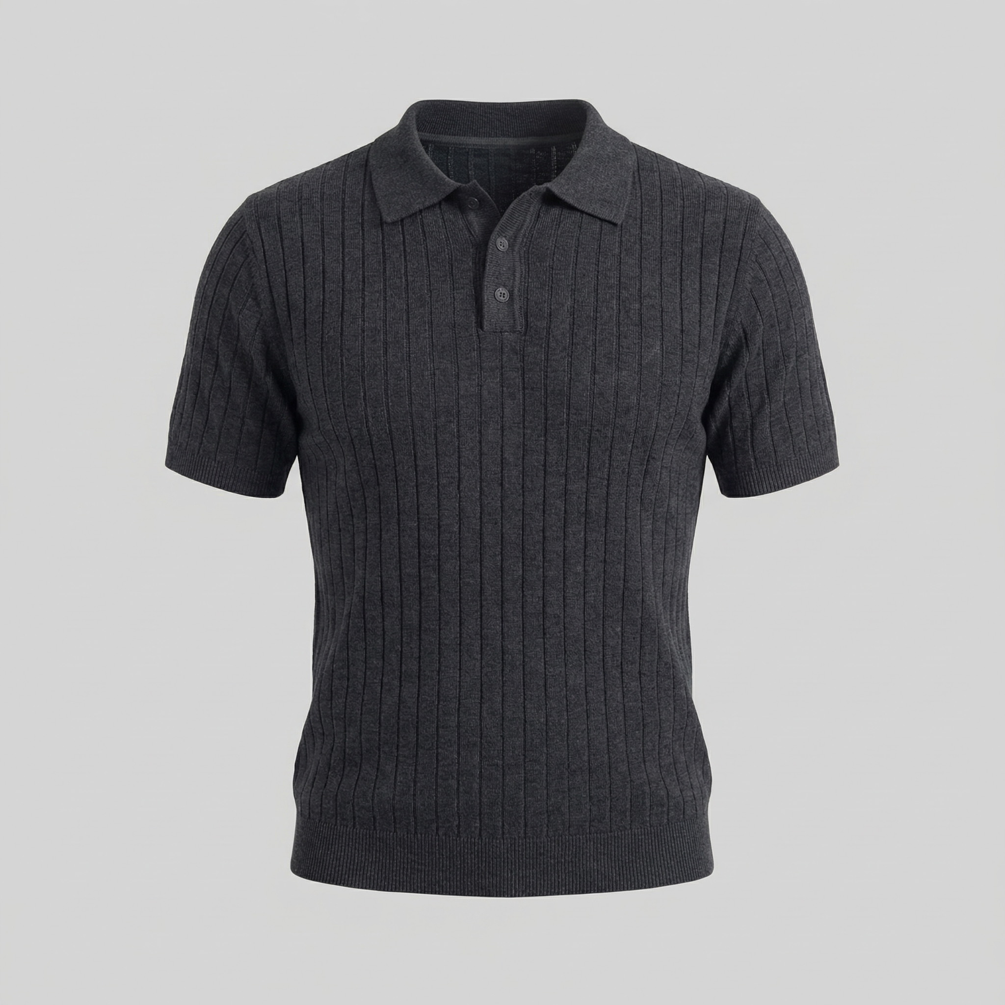 Men's Knit Striped Polo