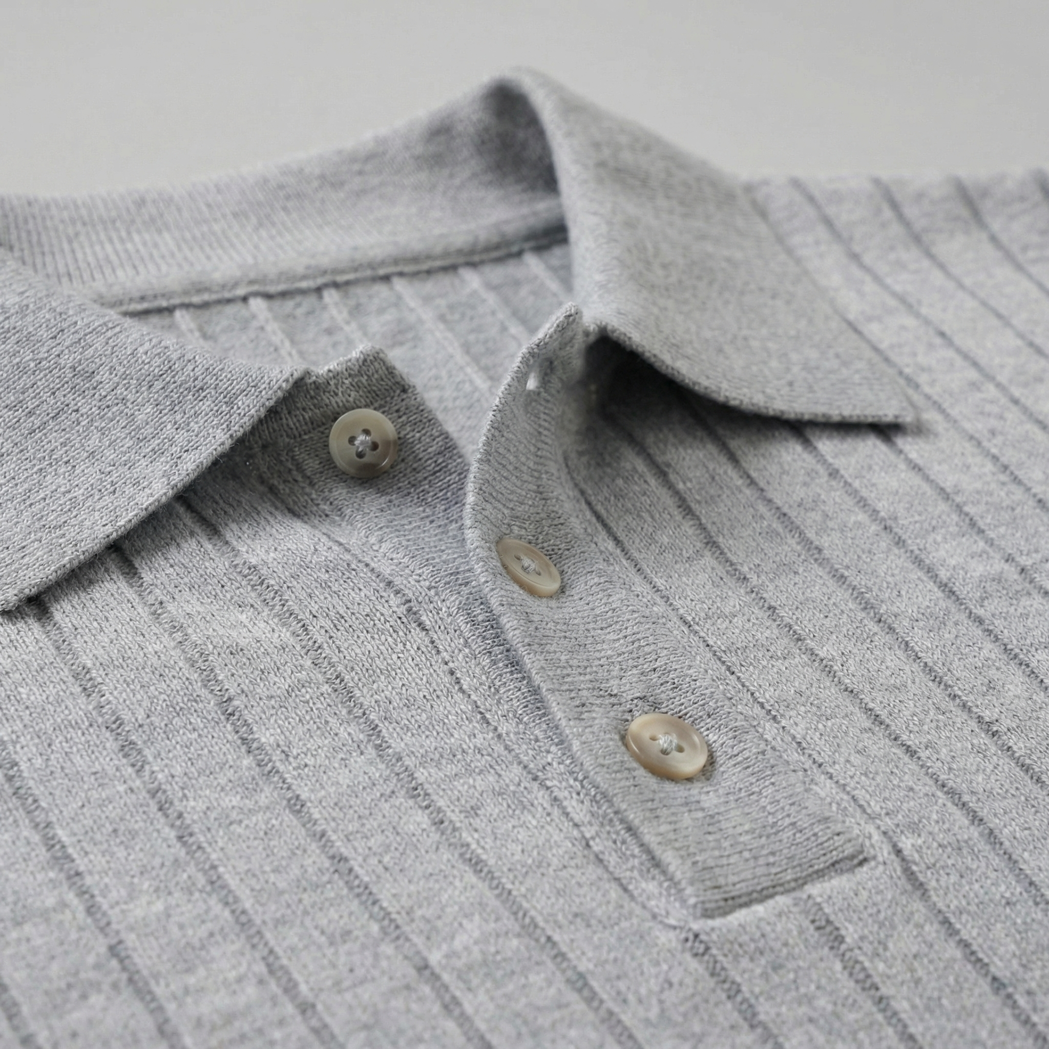 Men's Knit Striped Polo