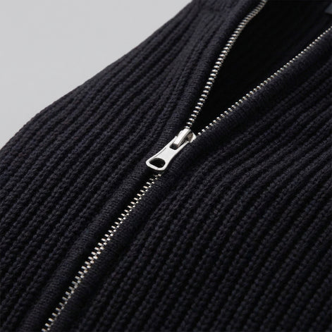Men's Knitted Zip Up Cardigan