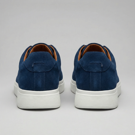 Men's Leather Lace-Up Sneakers