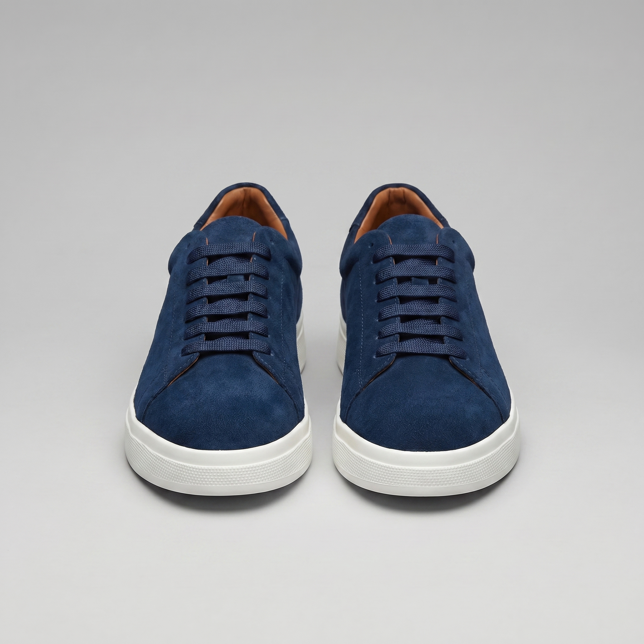 Men's Leather Lace-Up Sneakers