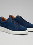 Men's Leather Lace-Up Sneakers