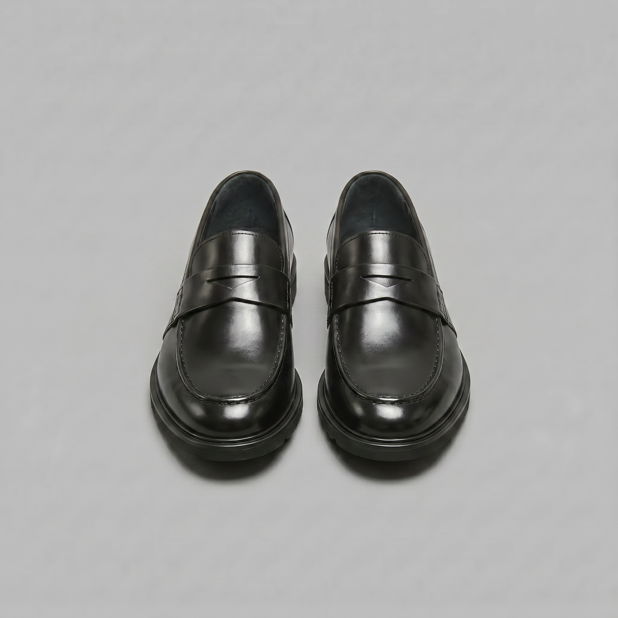Men's Leather-Look Penny Loafers