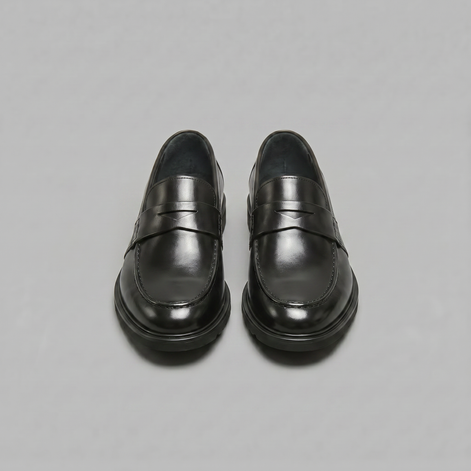 Men's Leather-Look Penny Loafers