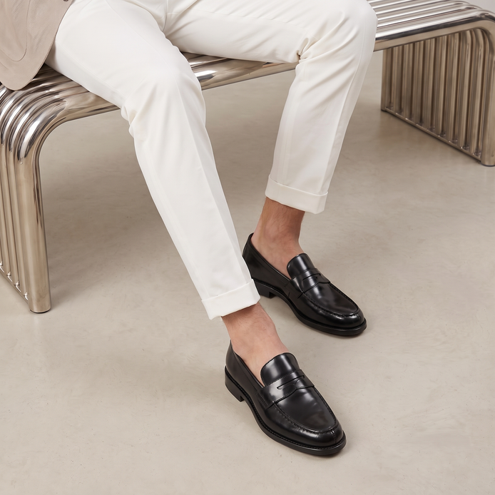 Men's Leather Penny Loafers