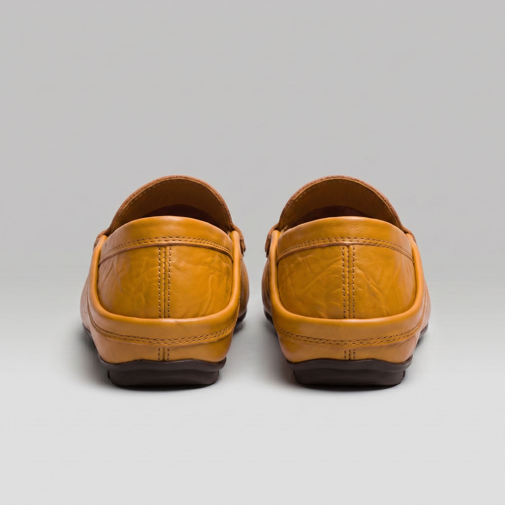 Men's Leather Travel Loafers with Fold-Down Heel