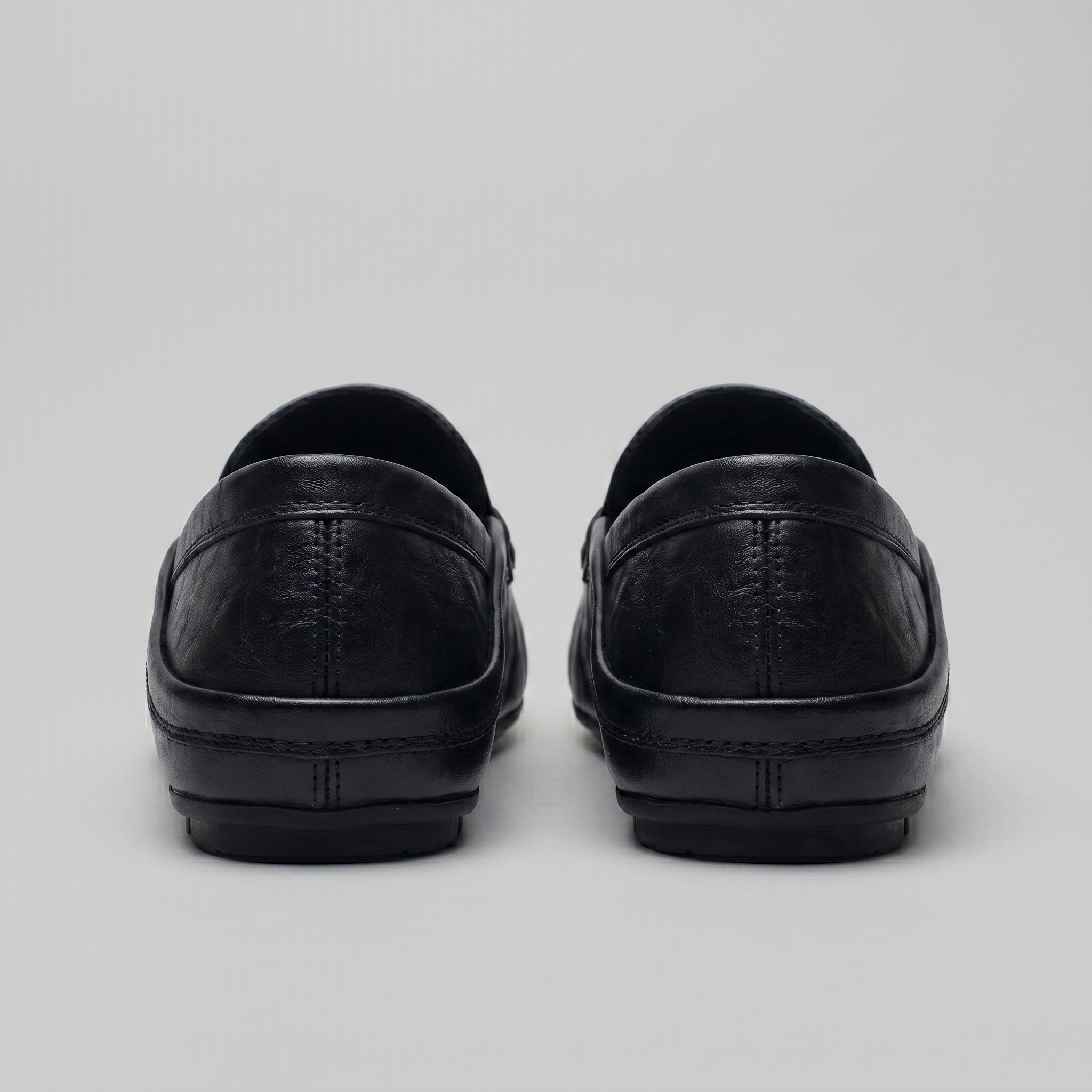 Men's Leather Travel Loafers with Fold-Down Heel