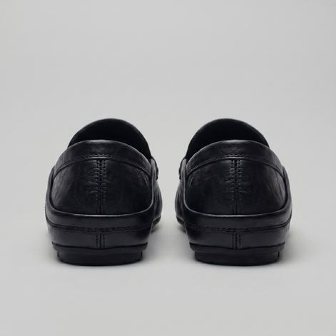 Men's Leather Travel Loafers with Fold-Down Heel