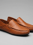 Men's Leather Travel Loafers with Fold-Down Heel