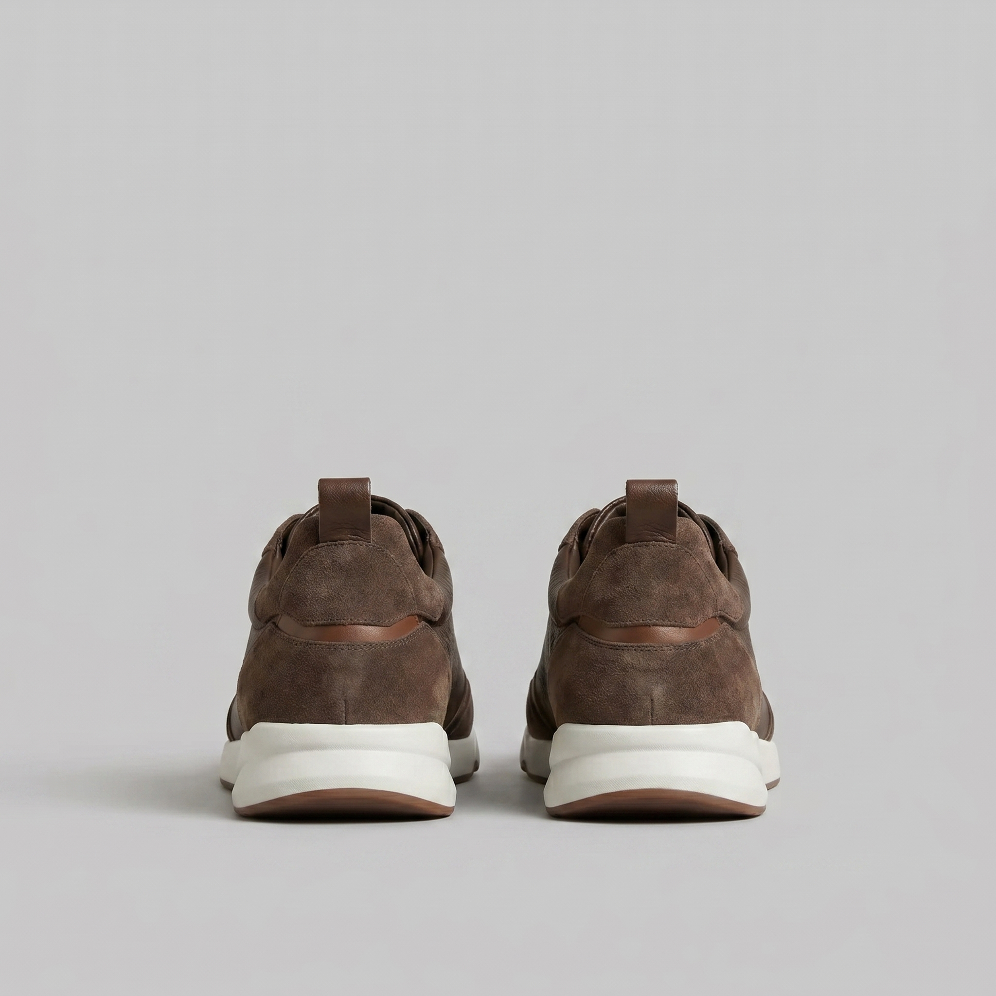 Men's Leather and Suede Slip-On Sneakers