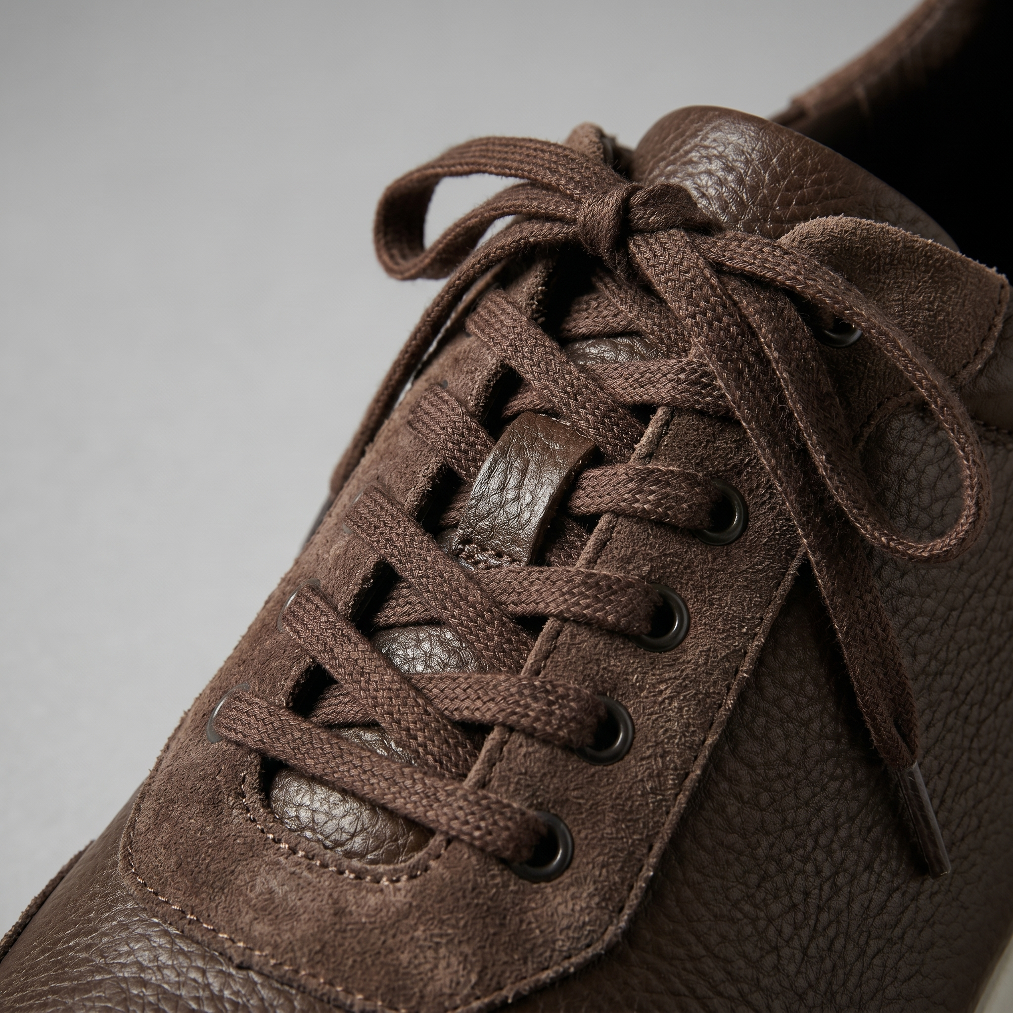 Men's Leather and Suede Slip-On Sneakers